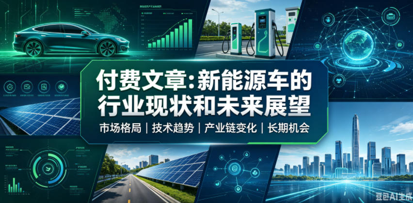 付费文章:新能原车的行业现状和未来展望-艺川网创
