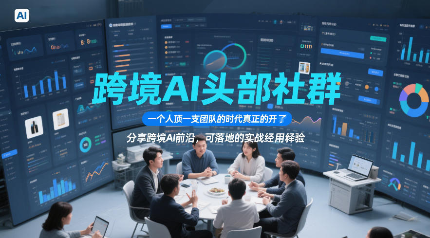 跨境AI头部社群，一个人顶一支团队的时代真正的开始了，分享跨境AI前沿，可落地的实战经验(更新6月29日)-艺川网创