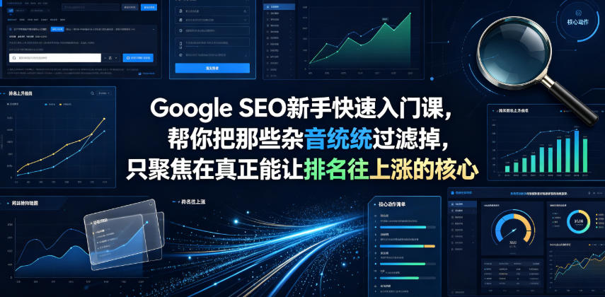 Google SEO新手快速入门课,帮你把那些杂音统统过滤掉,只聚焦在真正能让排名往上涨的核心动作【原创双语字幕】-艺川网创