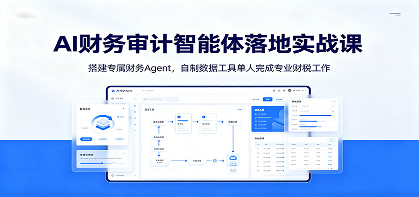 AI财务审计智能体落地实战课：搭建专属财务Agent，自制数据工具单人完成专业财税工作-艺川网创