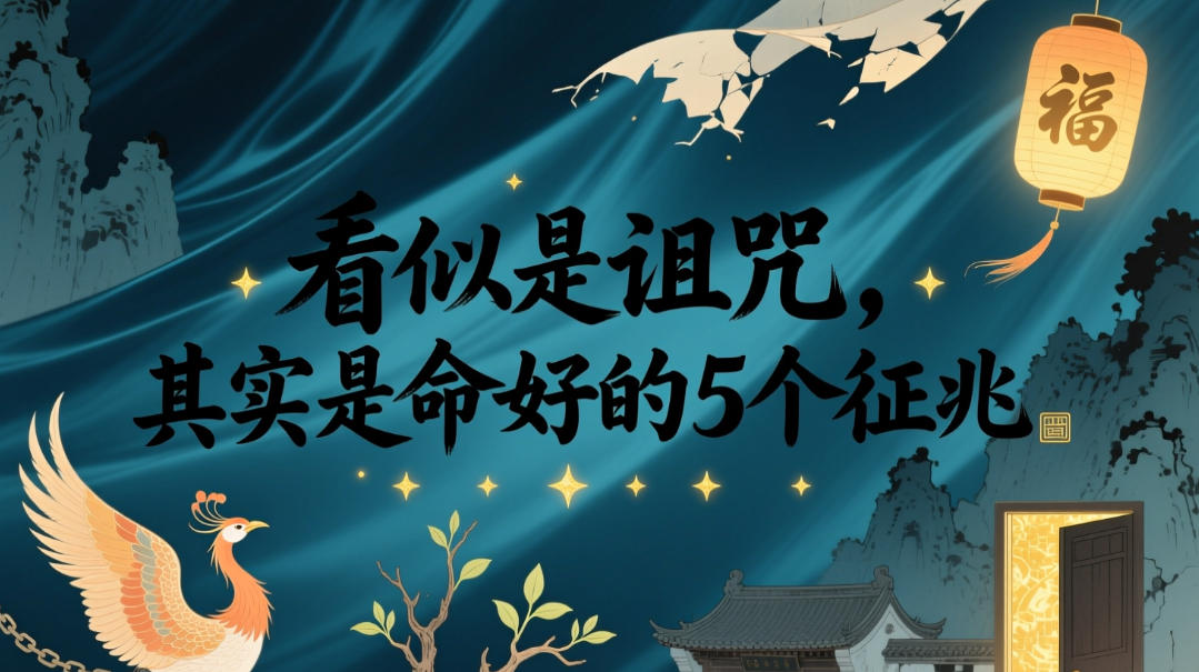 付费文章：看似是诅咒，其实是命好的5个征兆-艺川网创