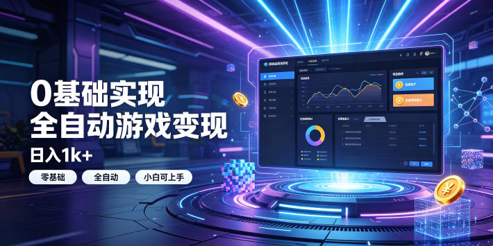 0基础实现全自动游戏变现,日入1k+,小白直接上手搞钱!【揭秘】-艺川网创