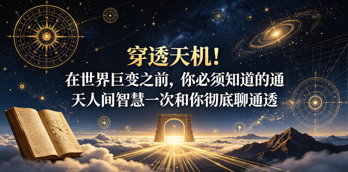 付费文章：穿透天机！在世界巨变之前，你必须知道的通天人间智慧一次和你彻底聊通透-艺川网创
