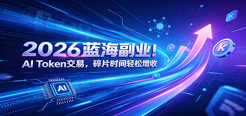 2026蓝海副业！AI Token交易，碎片时间轻松增收-艺川网创