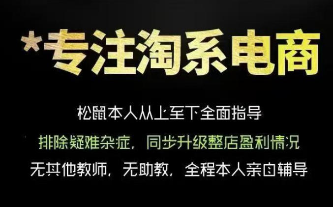 松鼠会电商VIP课程，从基础布局到高阶优化，助你掌握淘宝运营逻辑，提升店铺流量与转化(更新0711)-艺川网创