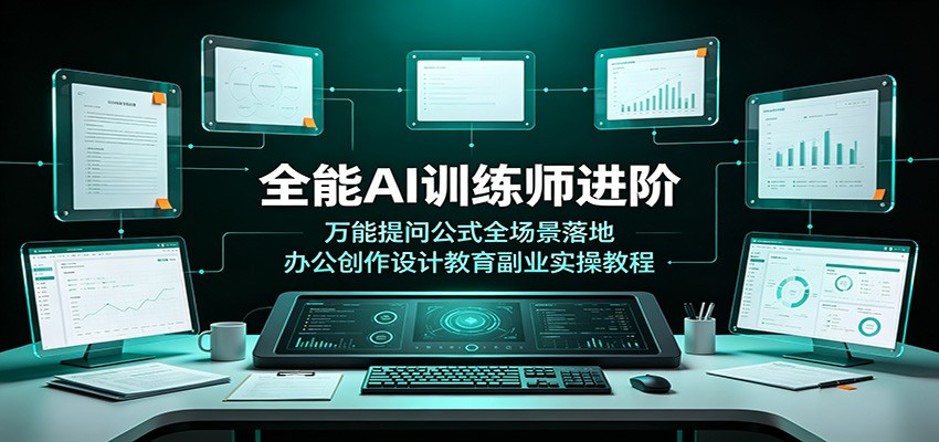 全能AI训练师进阶:万能提问公式全场景落地,办公创作设计教育副业实操教程-艺川网创