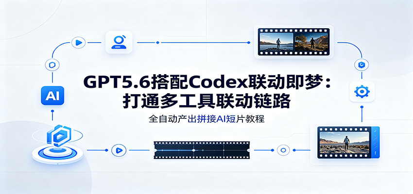 GPT5.6搭配Codex联动即梦：打通多工具联动链路，全自动产出拼接AI短片教程-艺川网创