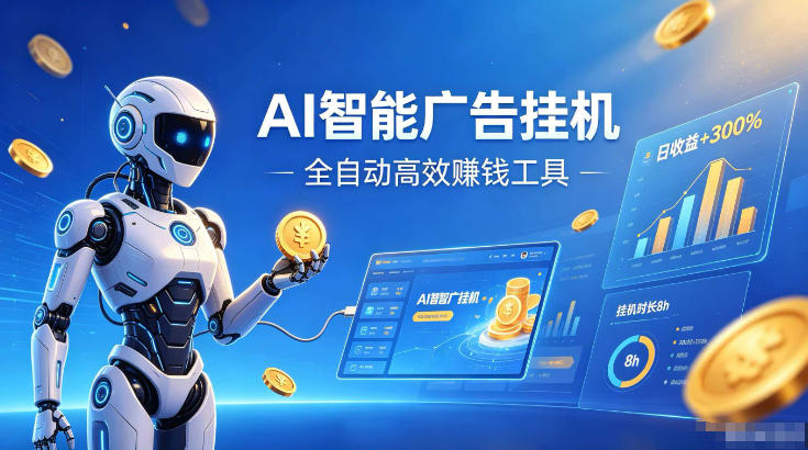 AI智能广告挂G,在家自动賺收益,全程无需人工操作、不用直播、不用拉人【揭秘】-艺川网创