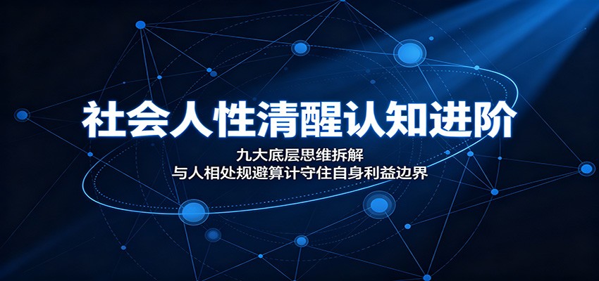社会人性清醒认知进阶：九大底层思维拆解，与人相处规避算计守住自身利益边界-艺川网创
