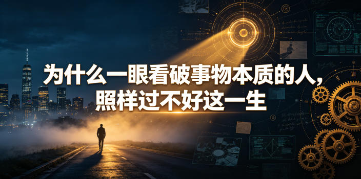 付费文章：为什么一眼看破事物本质的人，照样过不好这一生-艺川网创